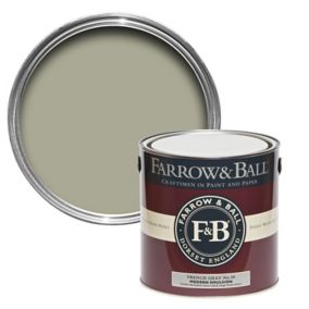 Farrow & Ball Modern French gray No.18 Matt Emulsion paint, 2.5L