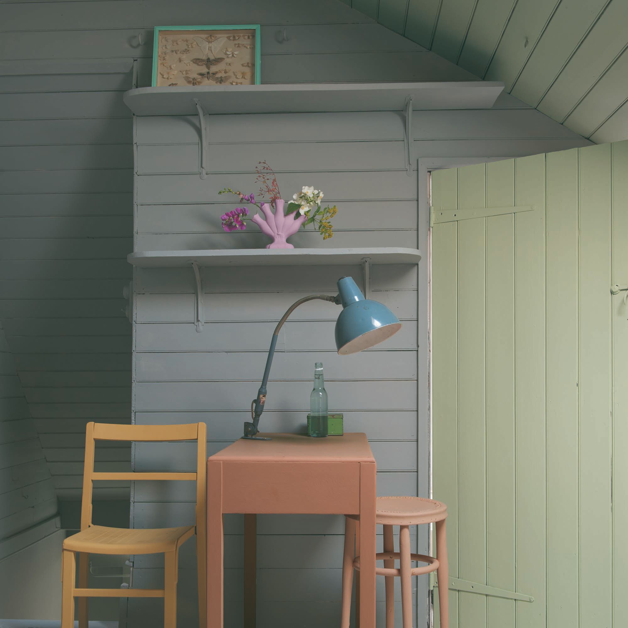 Farrow & Ball Modern Manor House Gray No.265 Eggshell Paint, 2.5L