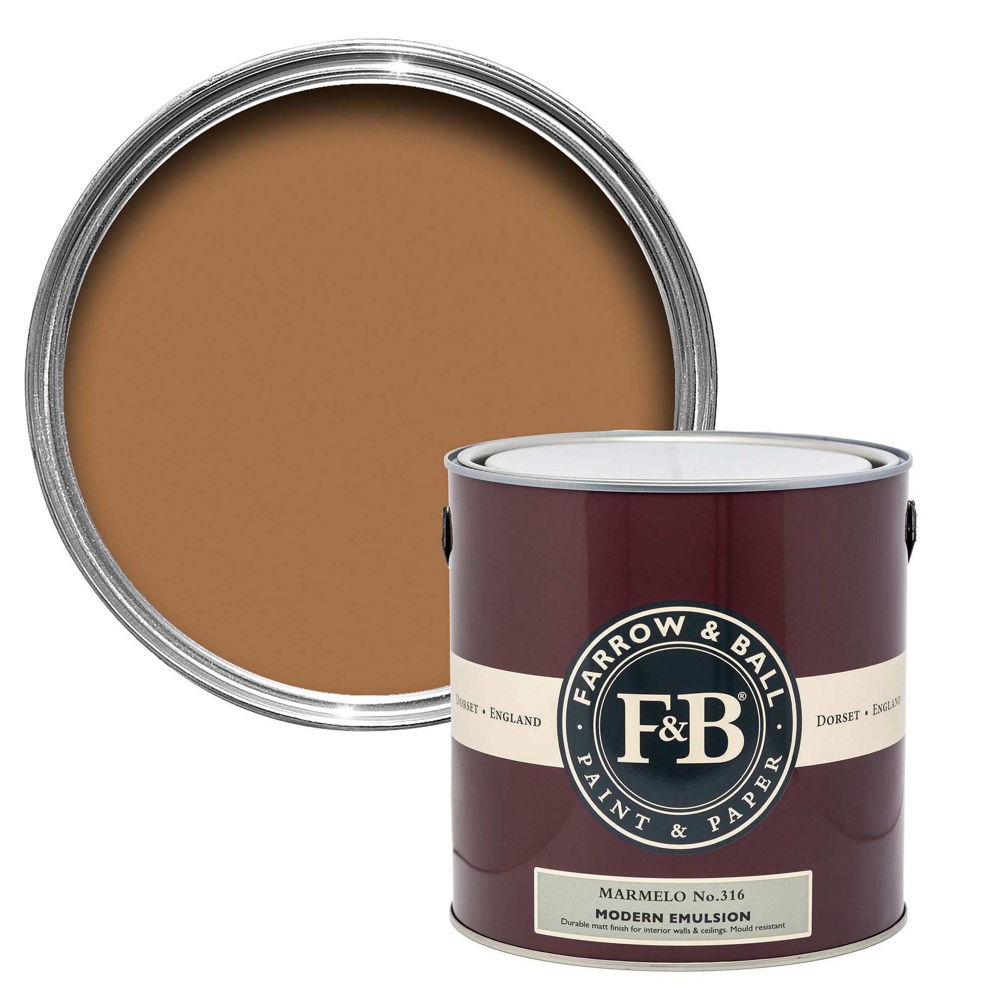 Farrow & Ball Modern Marmelo No.316 Matt Wall & ceiling Emulsion paint, 2.5L