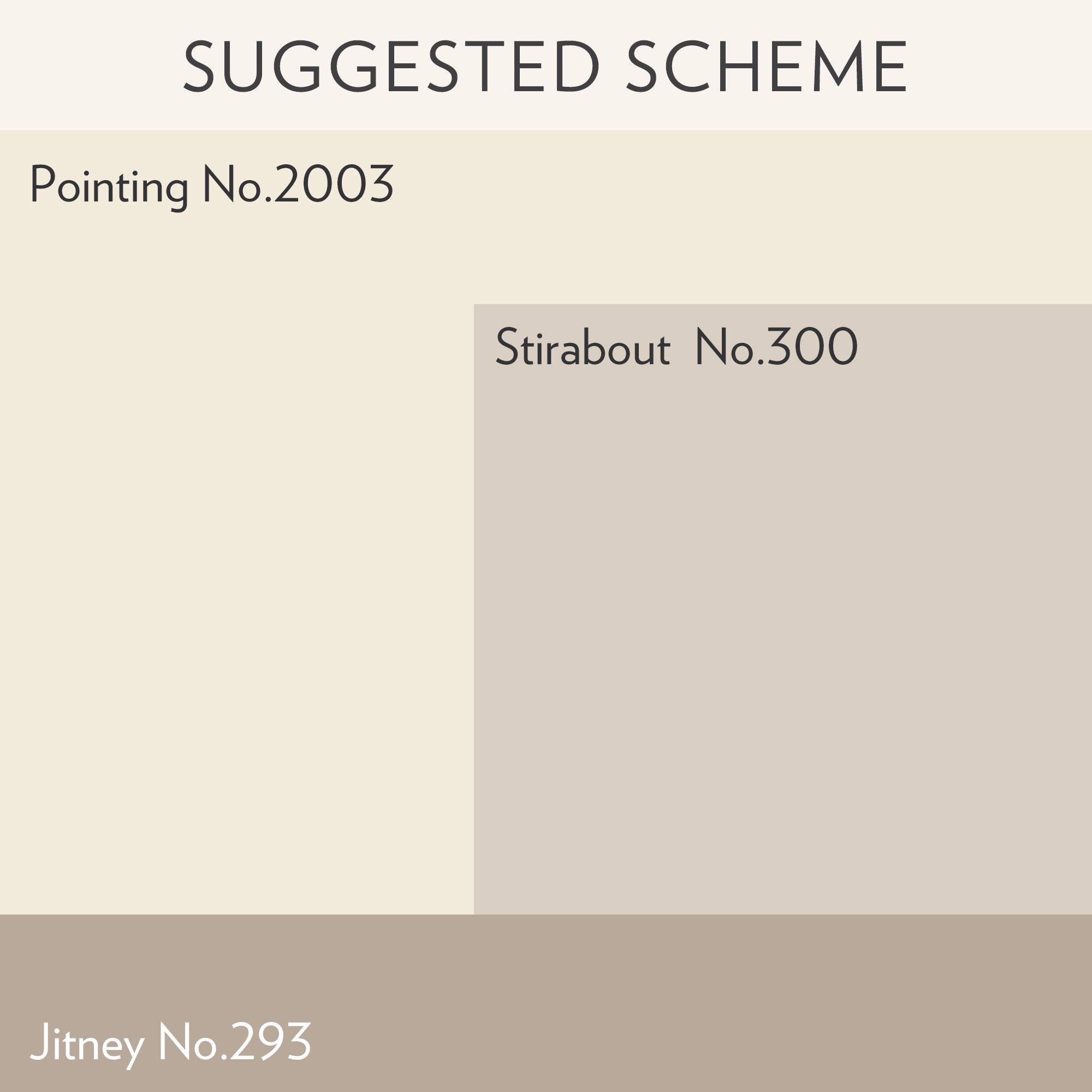 Farrow & Ball Pointing No.2003 Flat eggshell Multi-surface Topcoat Paint, 2.5L Tin