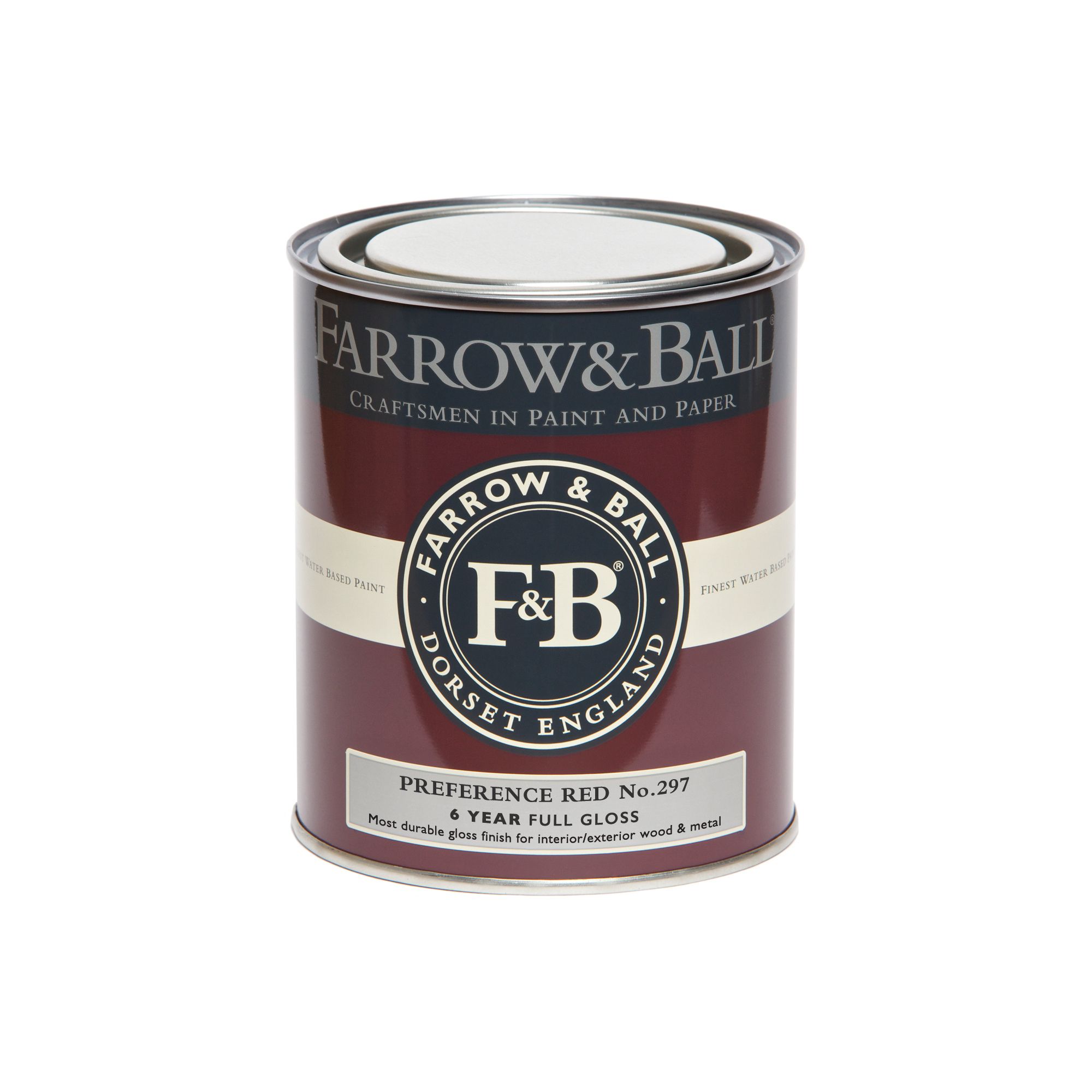 Farrow & Ball Preference red Gloss Metal & wood paint, 750ml
