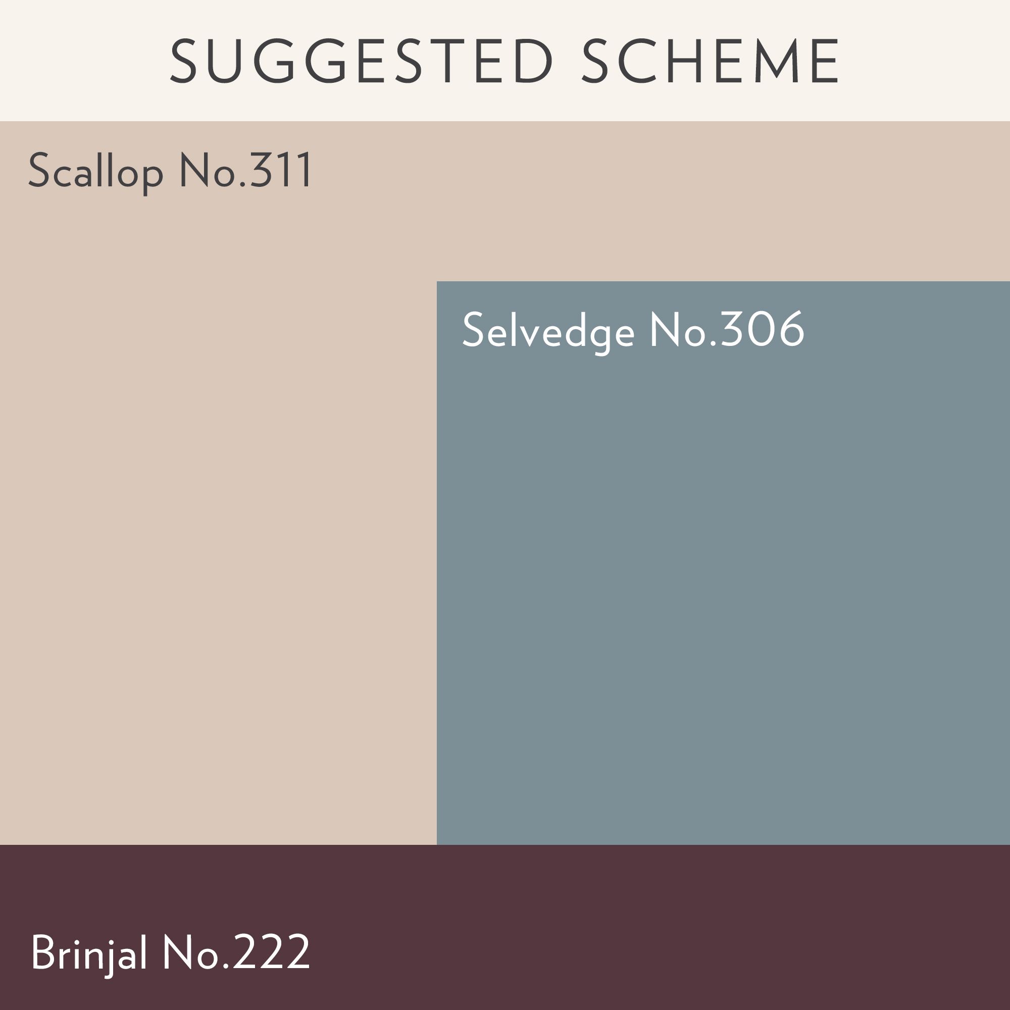 Farrow & Ball Scallop No.311 Flat matt Wall & ceiling Emulsion paint, 100ml Tester pot