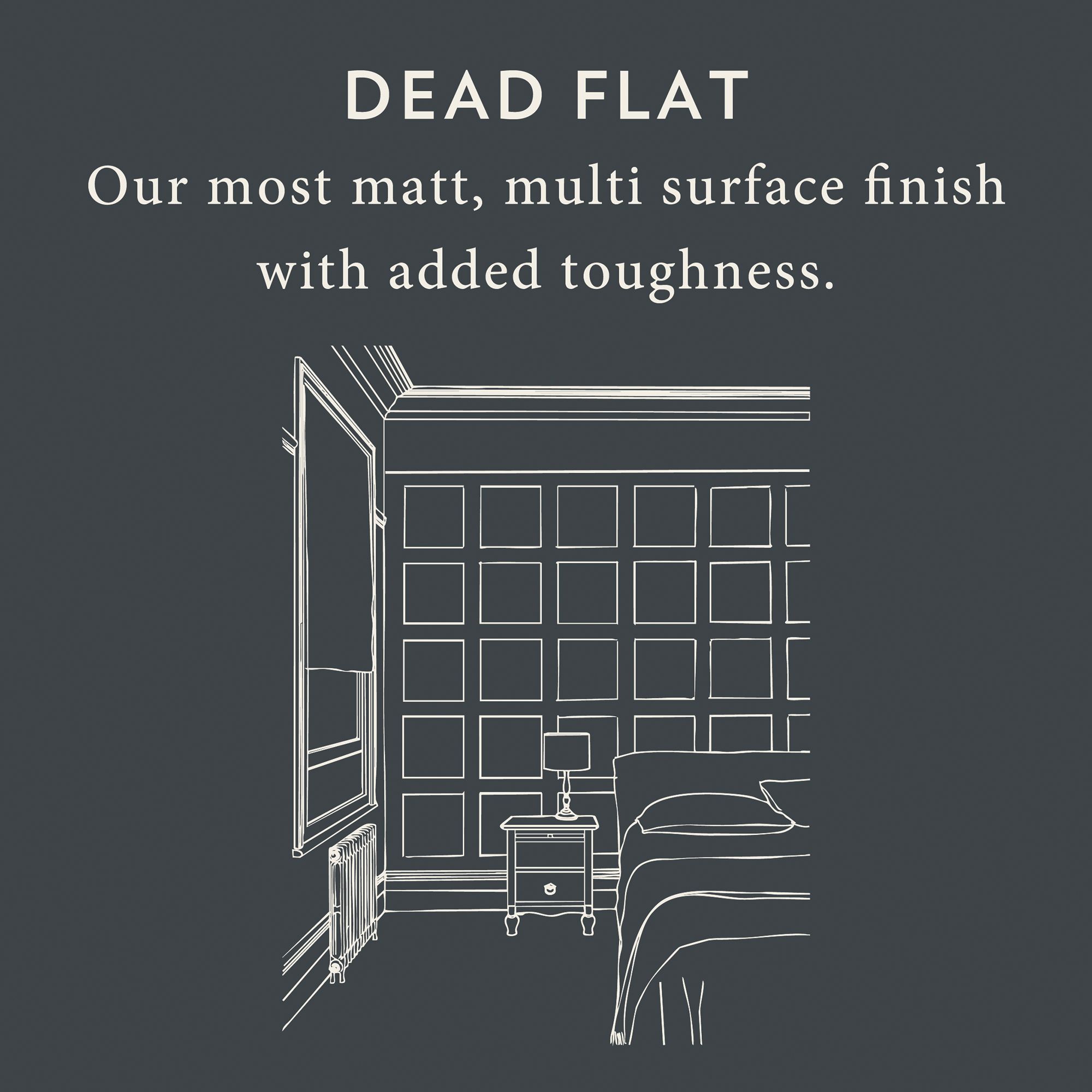 Farrow & Ball Setting Plaster Dead-Flat Matt Multi-surface Emulsion paint, 2.5L