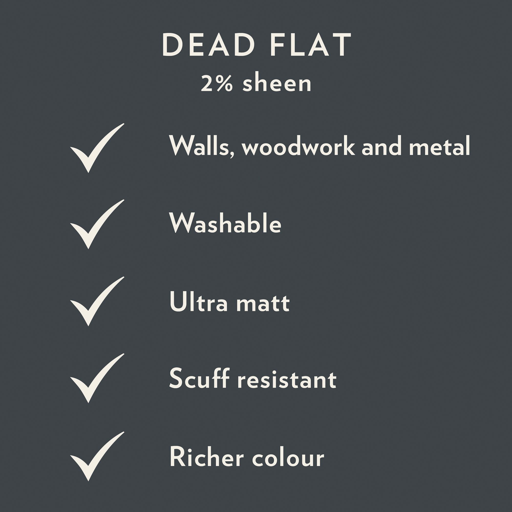 Farrow & Ball Setting Plaster Dead-Flat Matt Multi-surface Emulsion paint, 2.5L