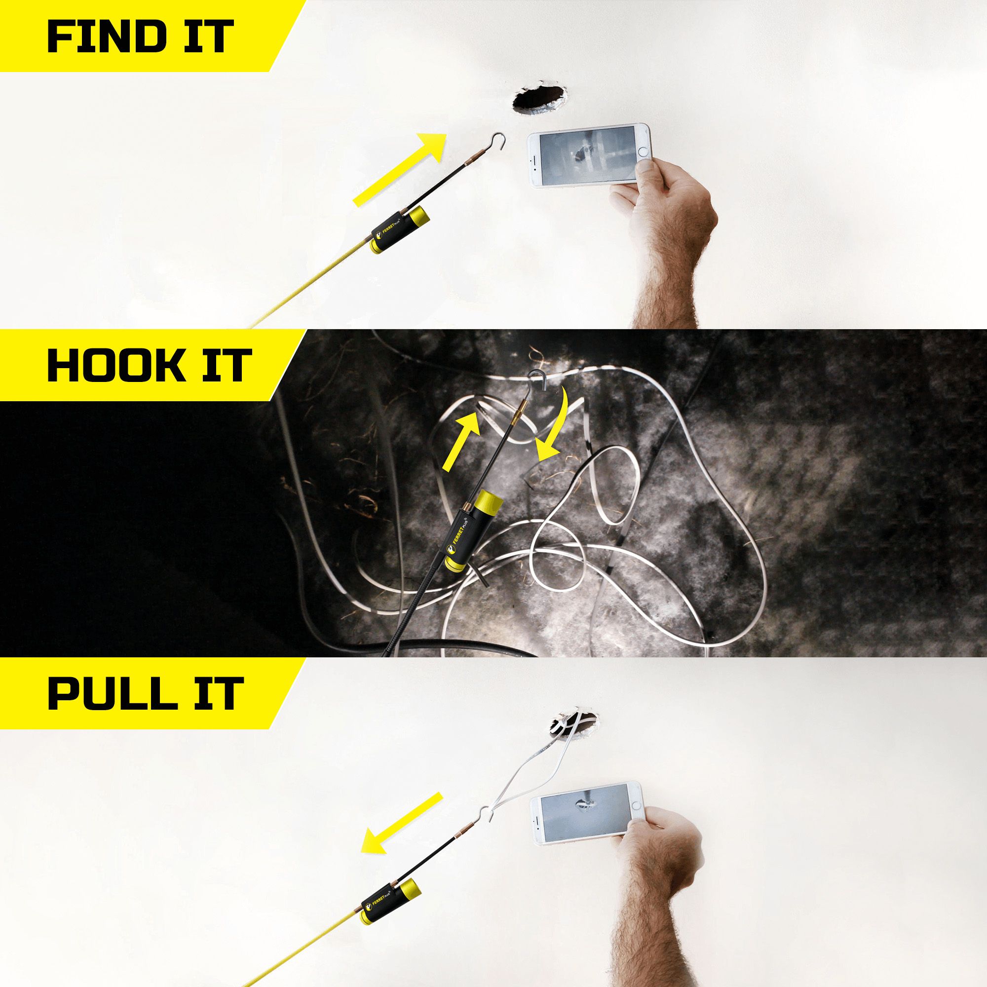 Ferret Tools Plus Wireless Multipurpose CFWF50P Inspection camera