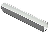 FFA Concept Aluminium U-shaped Profile, (L)1m (W)15mm
