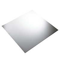 FFA Concept Silver effect Galvanised Steel Sheet, (H)500mm (W)500mm (T)1mm