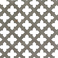 FFA Concept Silver effect Steel Perforated Sheet, (H)1000mm (W)500mm (T)1mm