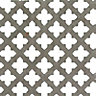 FFA Concept Silver effect Steel Perforated Sheet, (H)1000mm (W)500mm (T)1mm