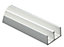 FFA Concept White PVC Double U-shaped Profile, (L)1m (W)13mm