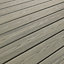 Fiberon Good life Grey Plastic composite & wood Deck board (L)2.44m (W)134mm (T)24mm