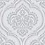 Fine Décor Sparkle Soft grey Glitter effect Embossed Wallpaper