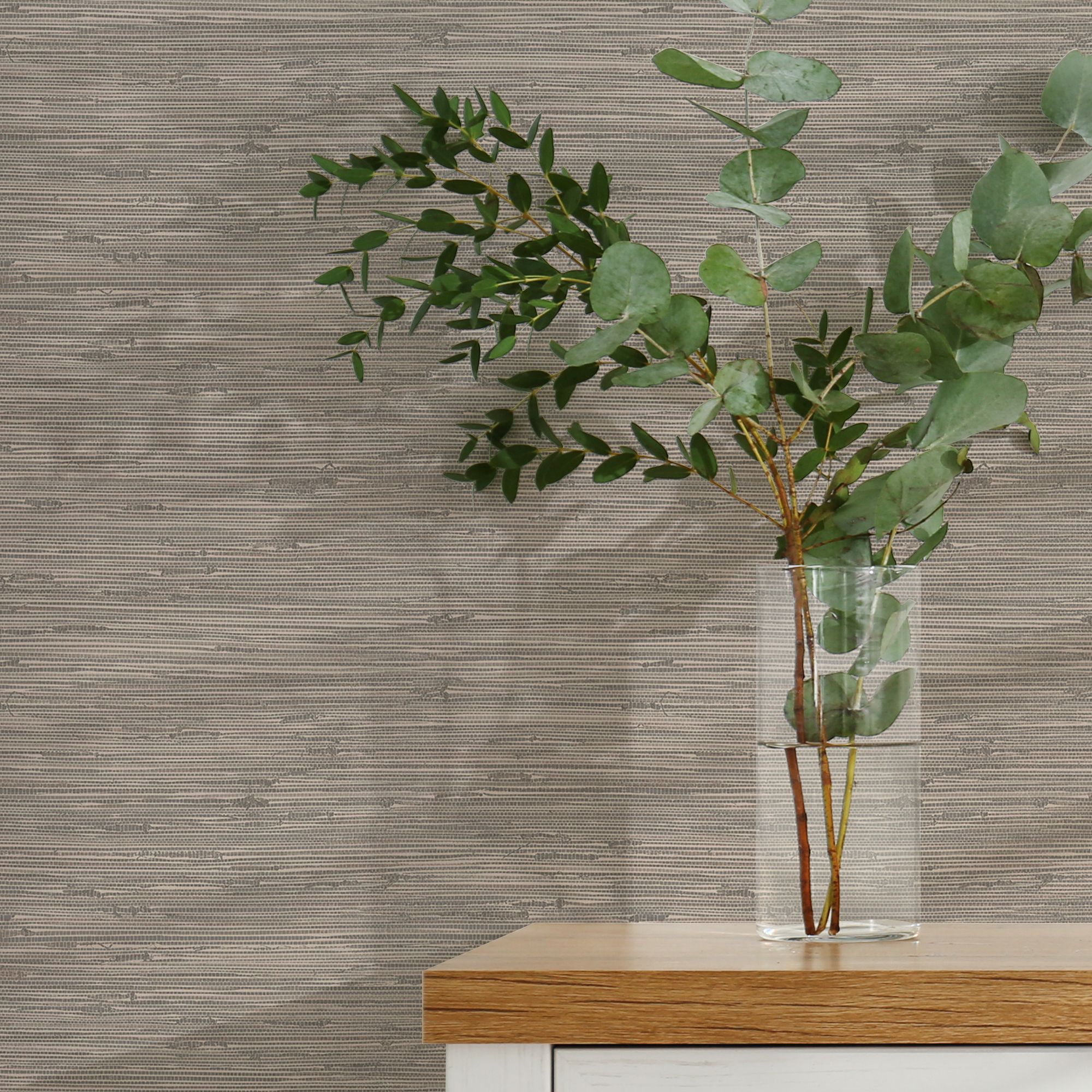 Fine Decor Stone Grasscloth Textured Wallpaper