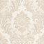 Fine Décor Verona Beige Damask Glitter effect Textured Wallpaper