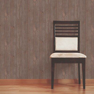 Fine Decor Wood panel Rustic Wallpaper