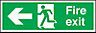 Fire exit Plastic Safety sign, (H)150mm