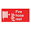 Fire hose reel PVC Safety sign, (H)150mm (W)200mm