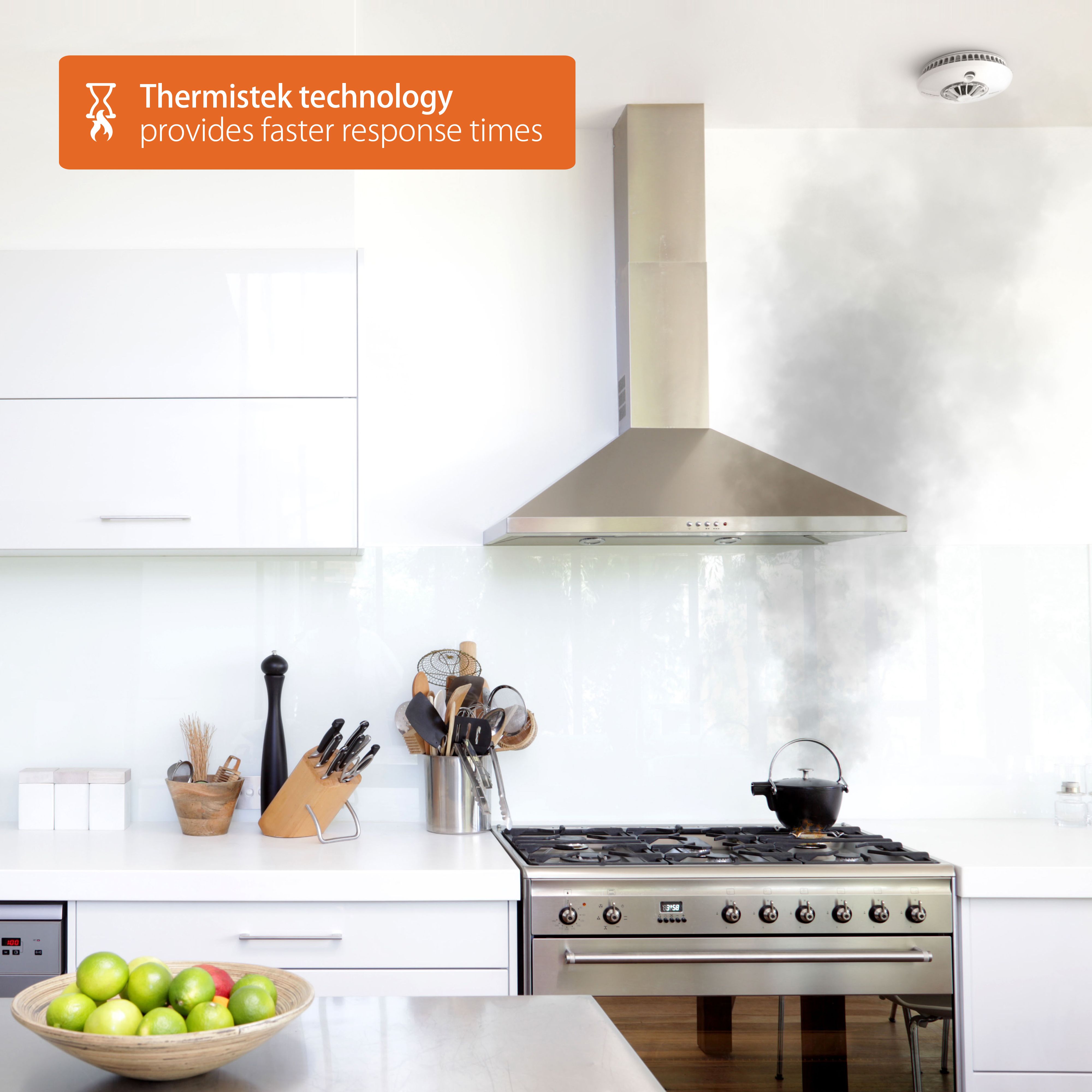 FireAngel Pro Connected Battery-powered Interlinked Smart Heat alarm