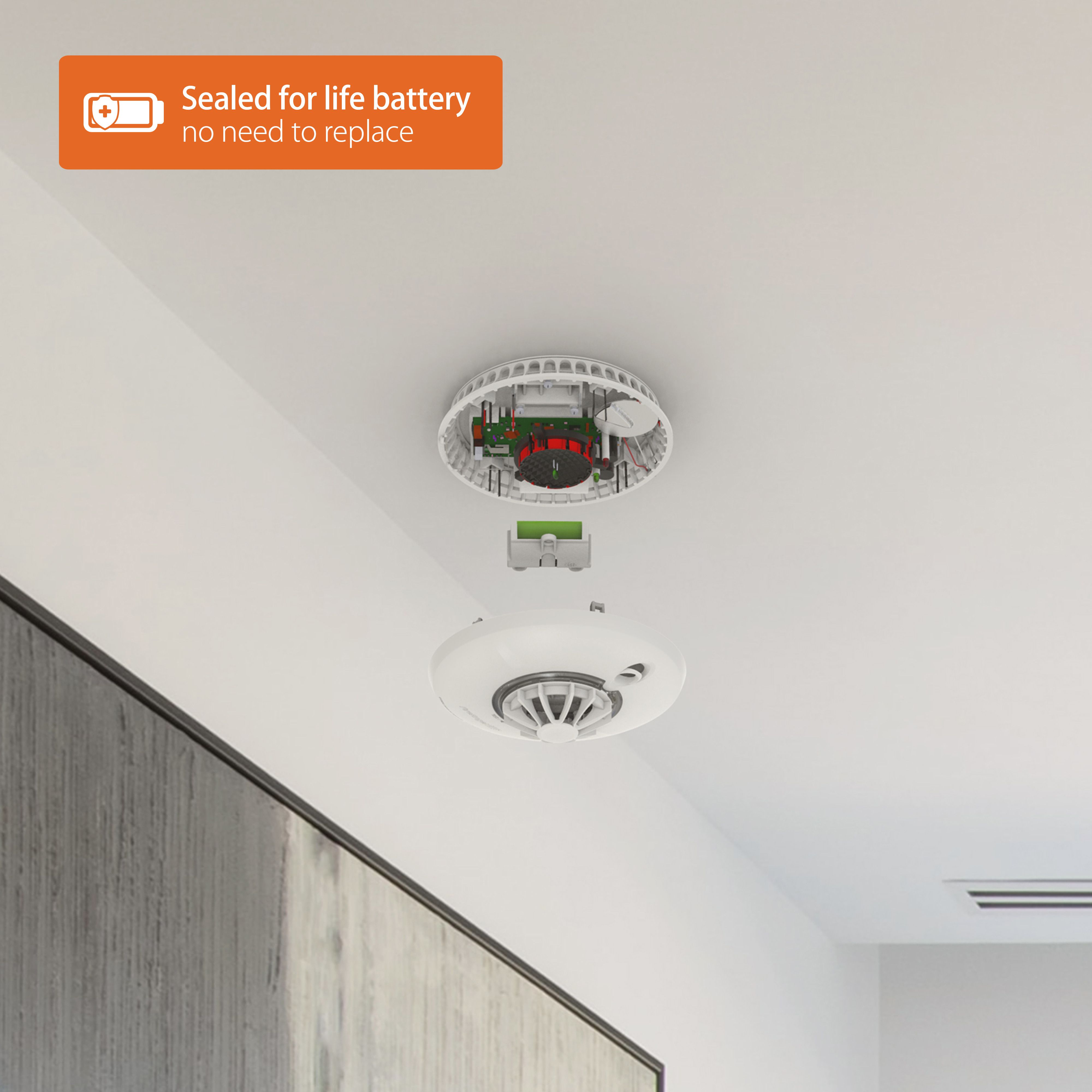 FireAngel Pro Connected Battery-powered Interlinked Smart Heat alarm