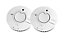 FireAngel Toast Proof TST-625R Thermoptek Smoke Alarm with 5-year batteries, Pack of 2