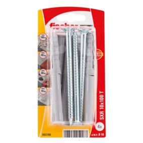 Fischer Countersunk Frame fixing (L)100mm (Dia)10mm, Pack of 4