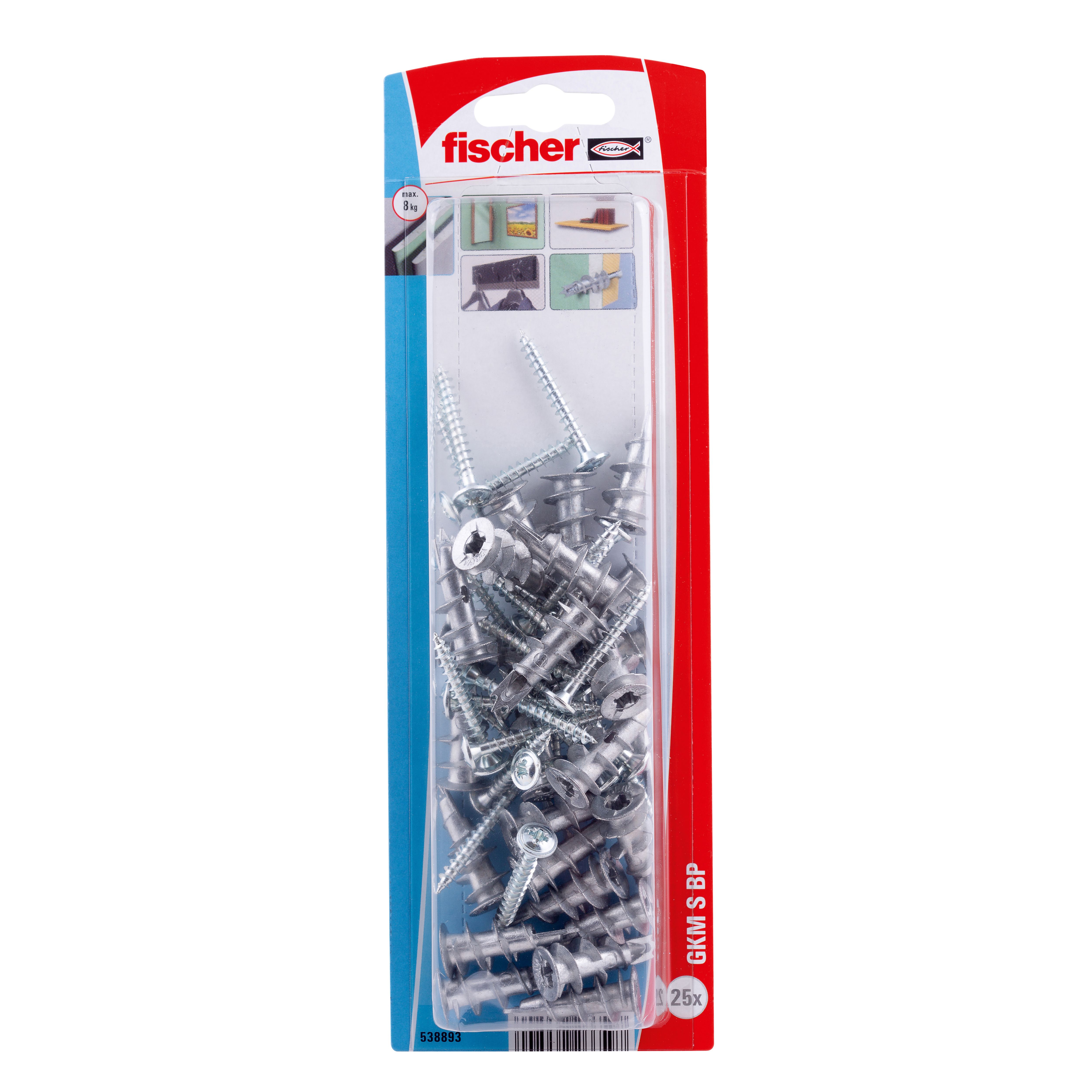 Fischer Self drill Plasterboard fixing (Dia)5mm (L)31mm, Pack of 25