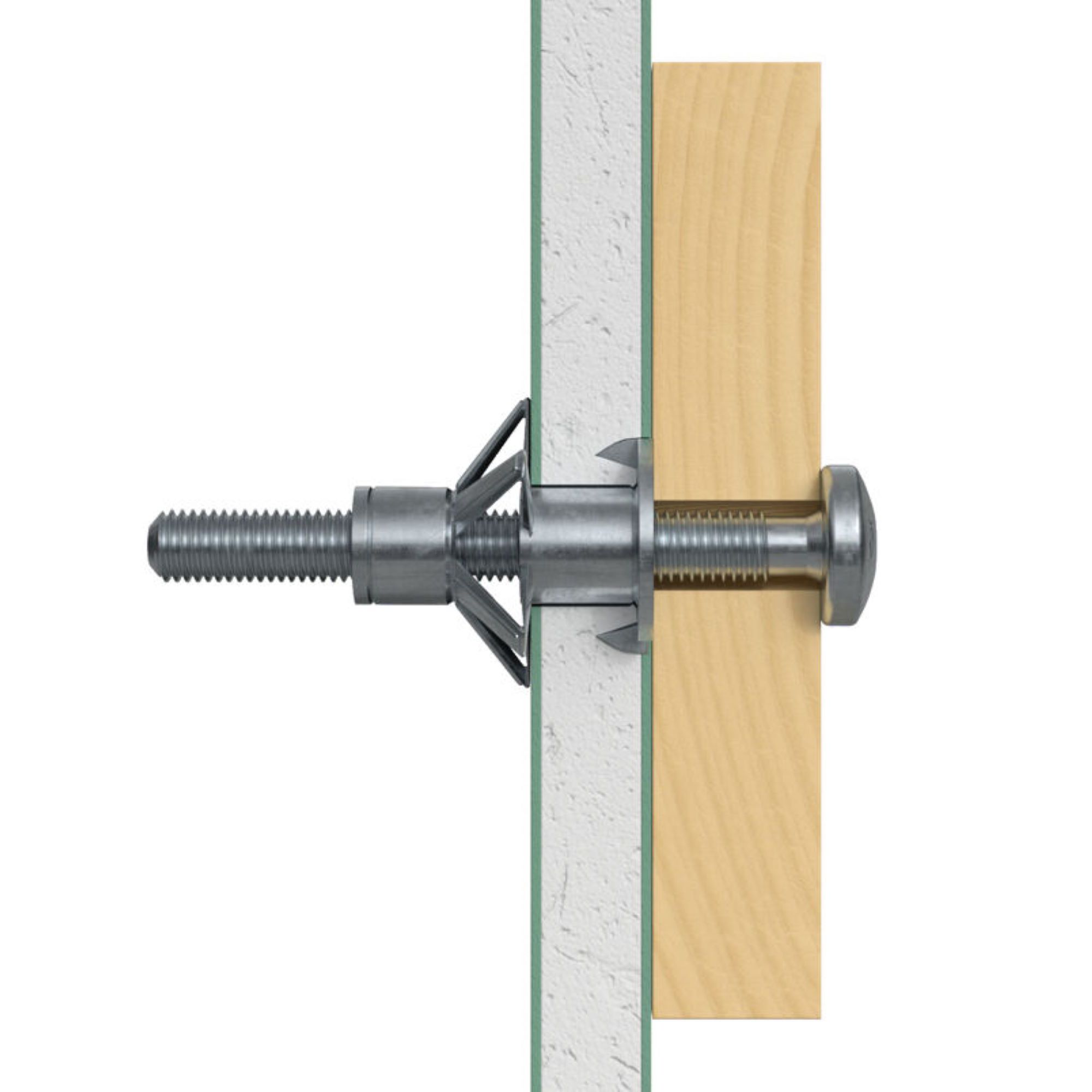 Fischer Steel Hollow wall anchor M4 (L)32mm, Pack of 2