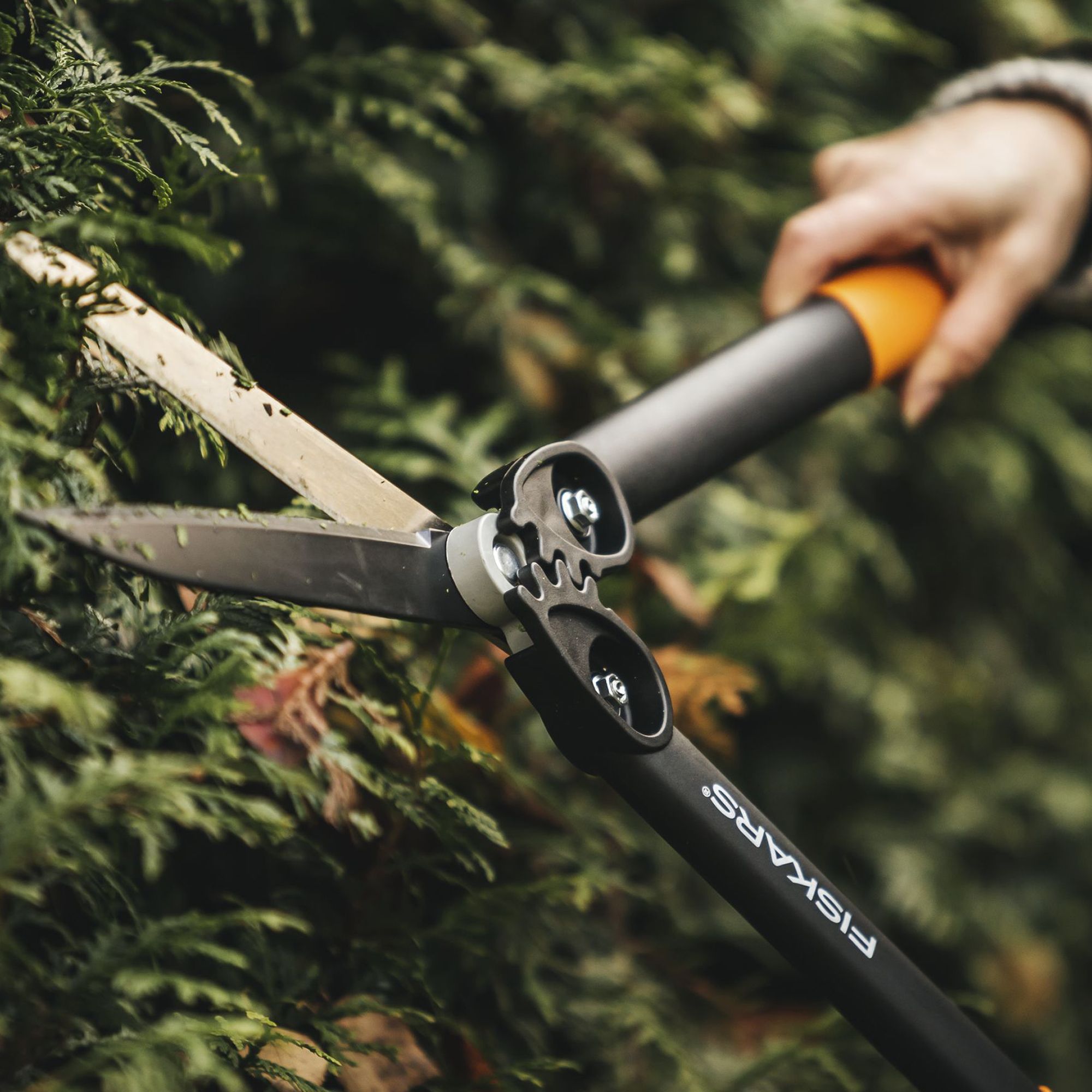 Fiskars PowerGear Geared Straight Hedge Shears