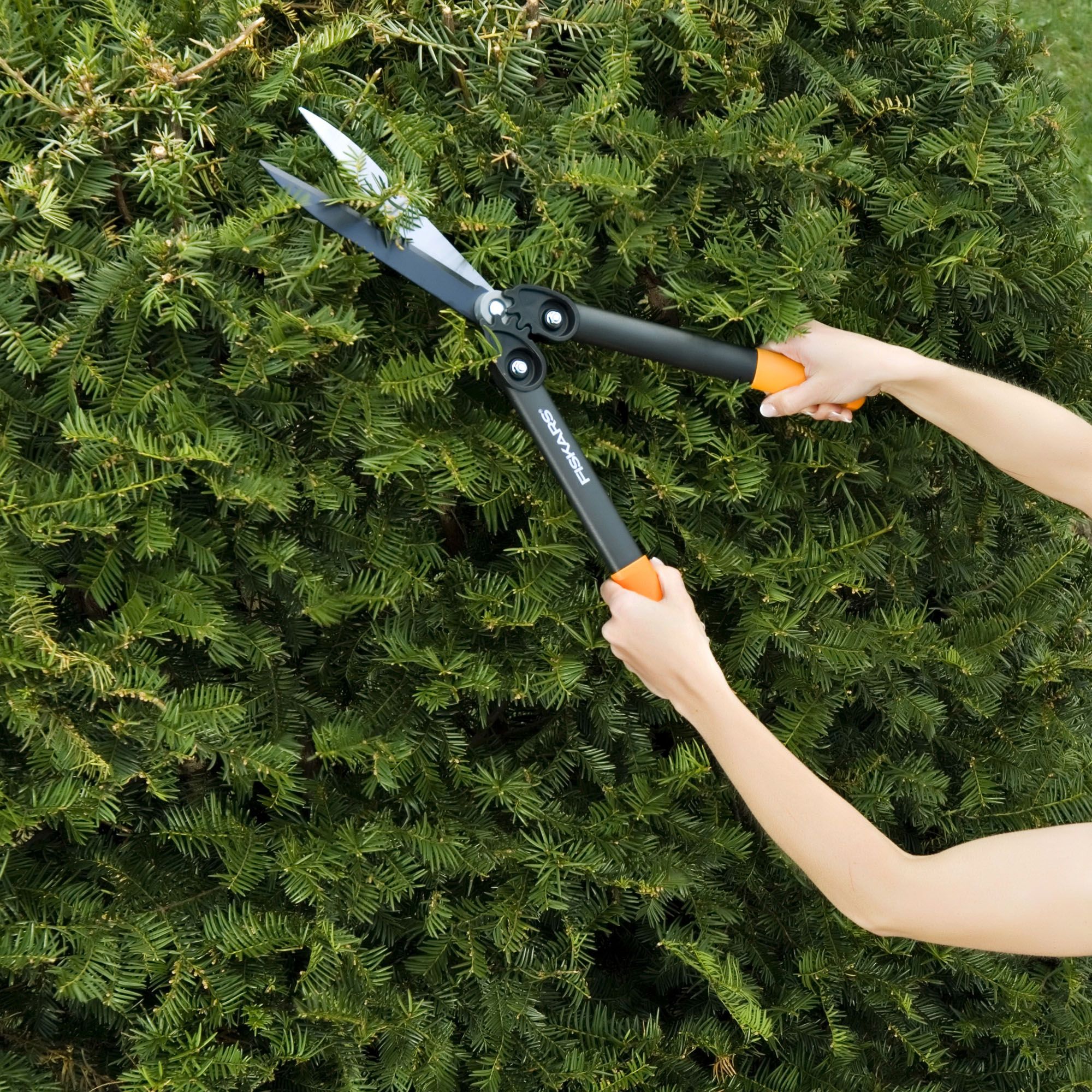 Fiskars PowerGear Geared Straight Hedge Shears