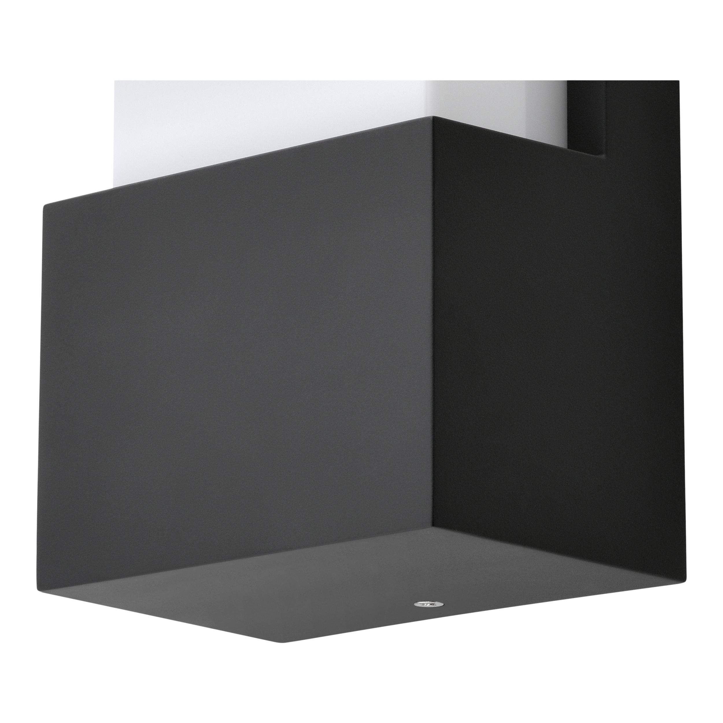 Fixed Black Mains-powered Outdoor Wall light