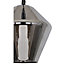 Flachee Transparent Smoked effect Pendant ceiling light, (Dia)220mm