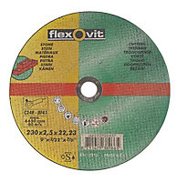 Flexovit Cutting disc set 230mm x 22.2mm, Pack of 5