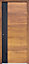Flocked Meranti RH External Front door, (H)2180mm (W)976mm