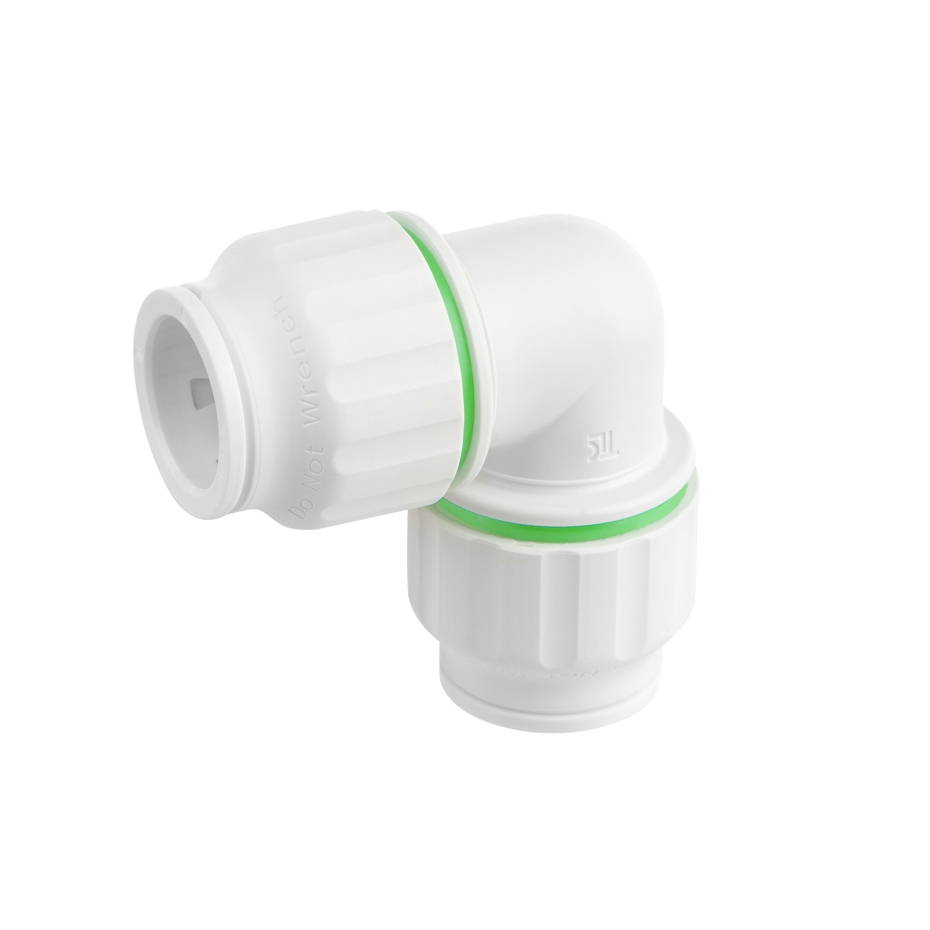 Flomasta 90° Pipe elbow (Dia)22mm 146mm, Pack of 5