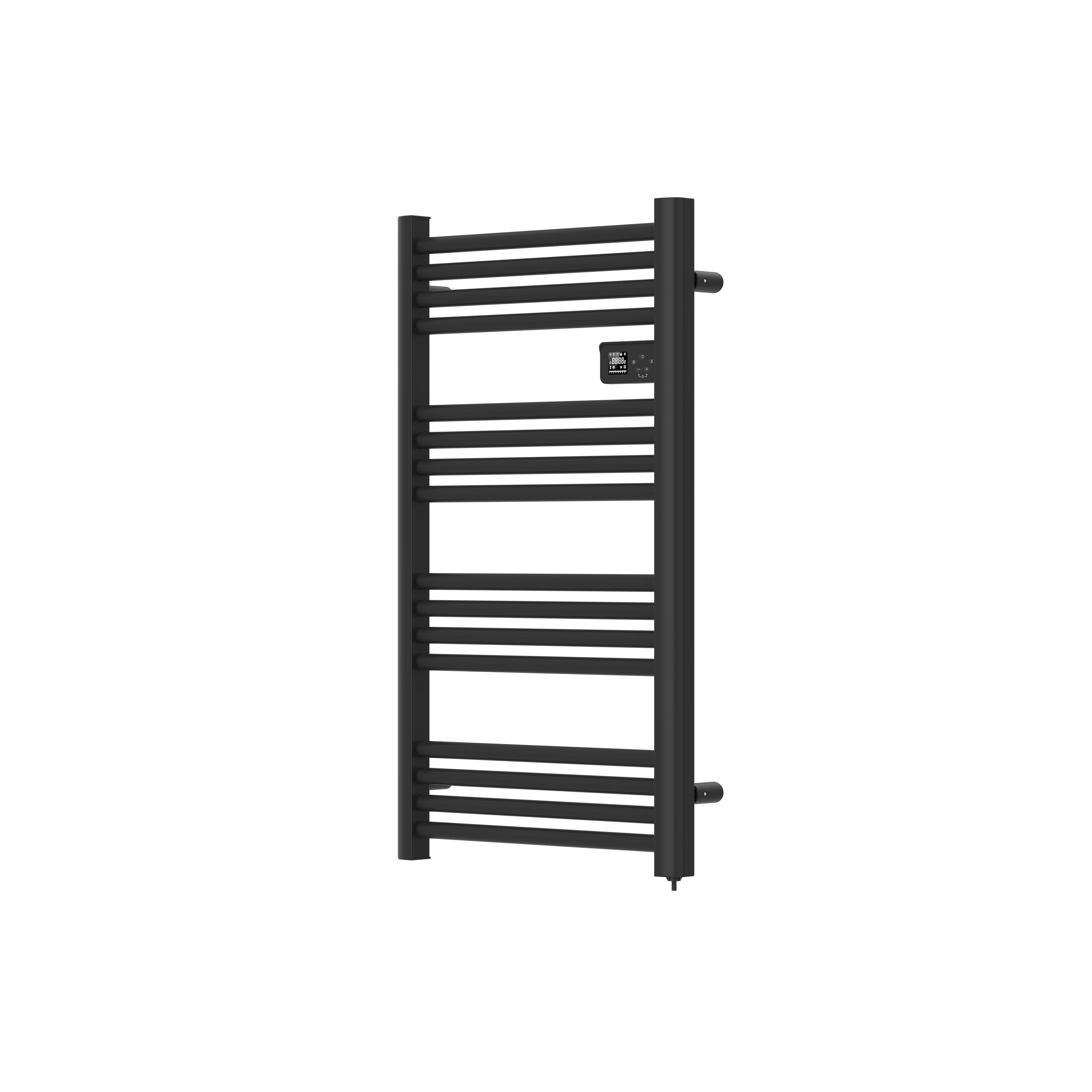 Flomasta Aruna Black Electric Flat Towel warmer (W)540mm x (H)960mm