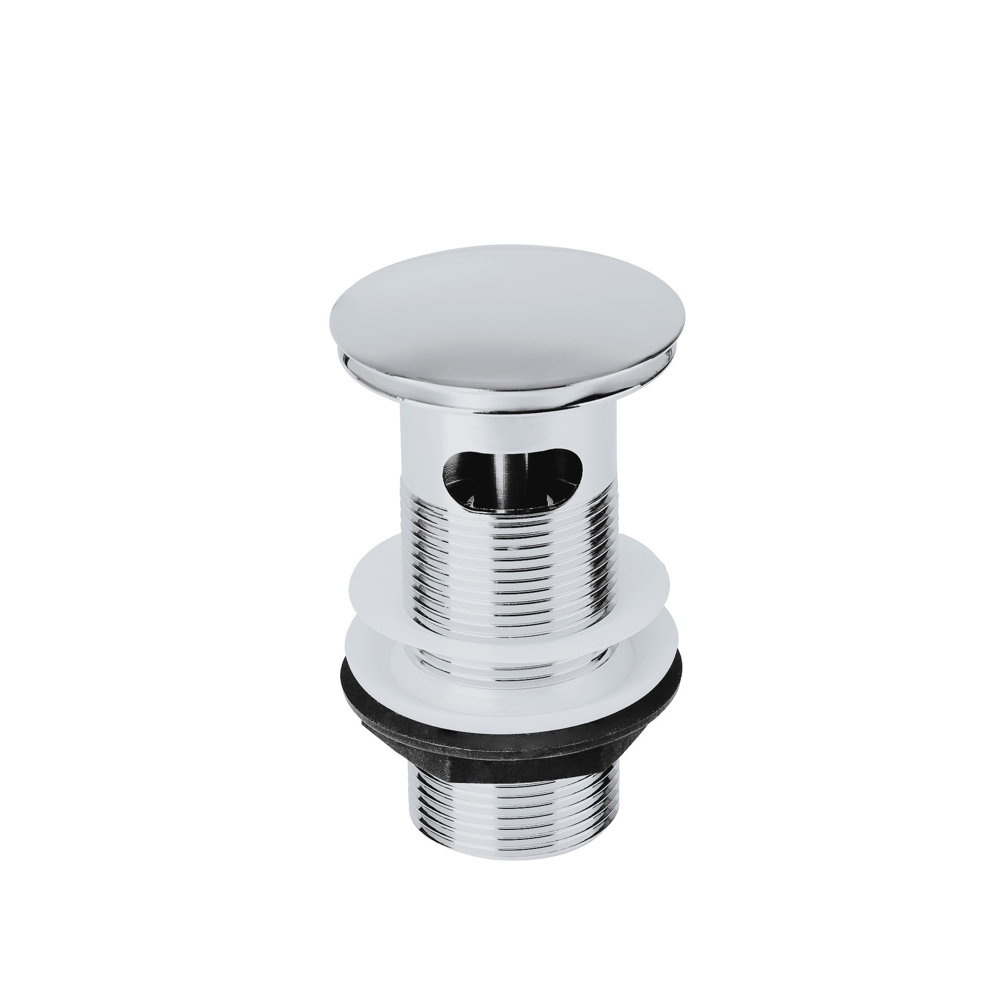 Flomasta Chrome-plated Slotted Sprung Basin Waste - (Dia)46mm