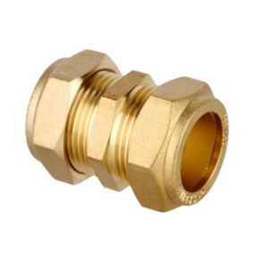 Flomasta Compression fitting Compression Straight Equal Coupler (Dia)22mm 22mm, Pack of 10