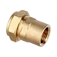 Flomasta Compression fitting Female Compression Straight Equal Coupler (Dia)22mm x ½" 22mm