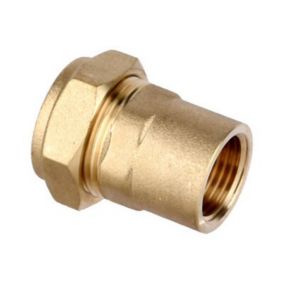 Flomasta Compression fitting Female Compression Straight Equal Coupler (Dia)22mm x ½" 22mm