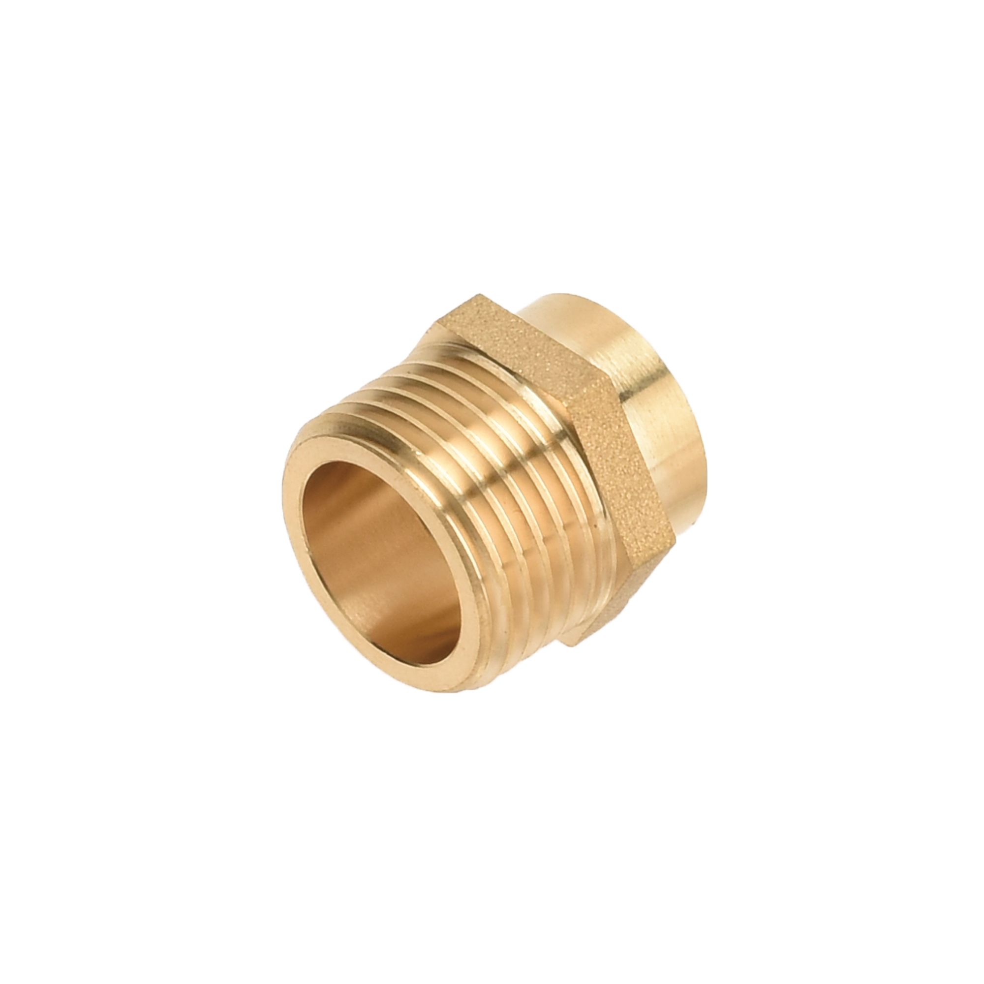 Flomasta Copper Pipe fitting coupler (Dia)15mm (L)21mm