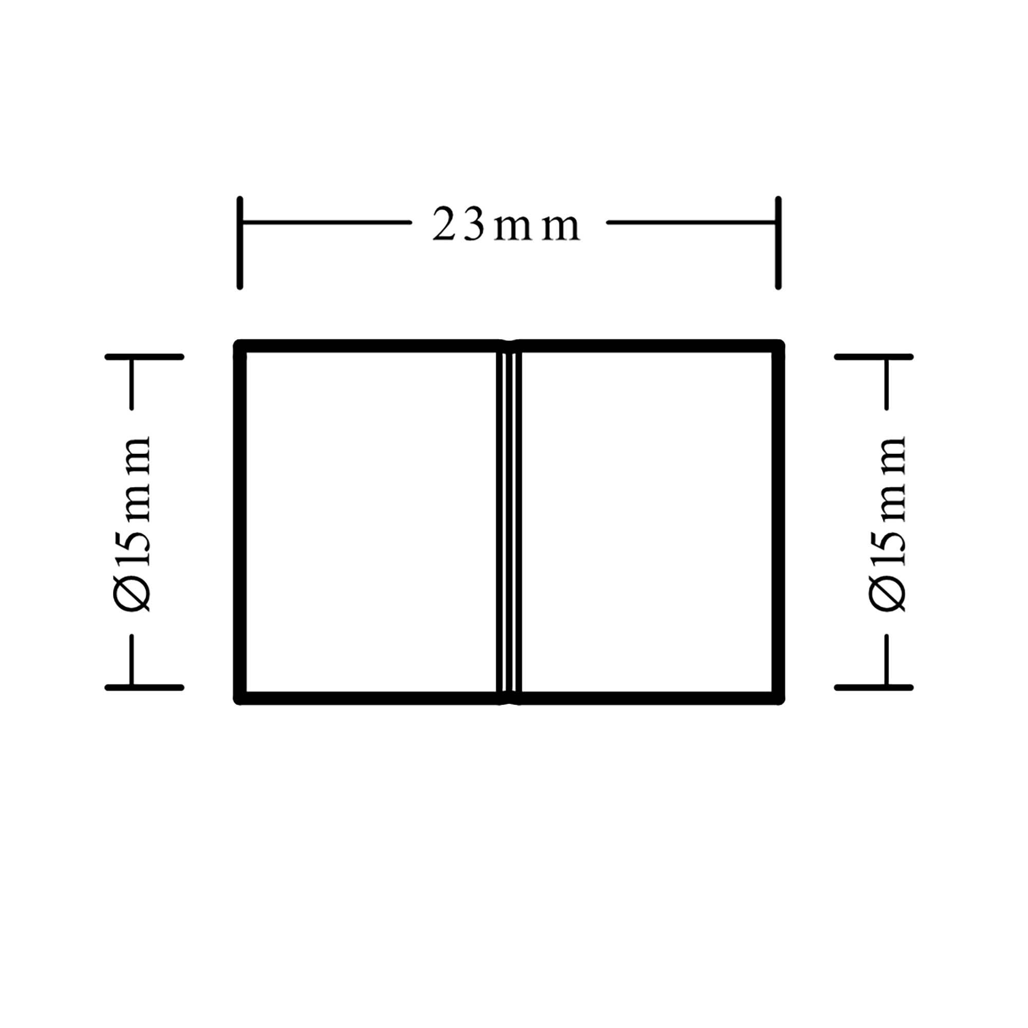 Flomasta End feed Straight Coupler (Dia)15mm 15mm