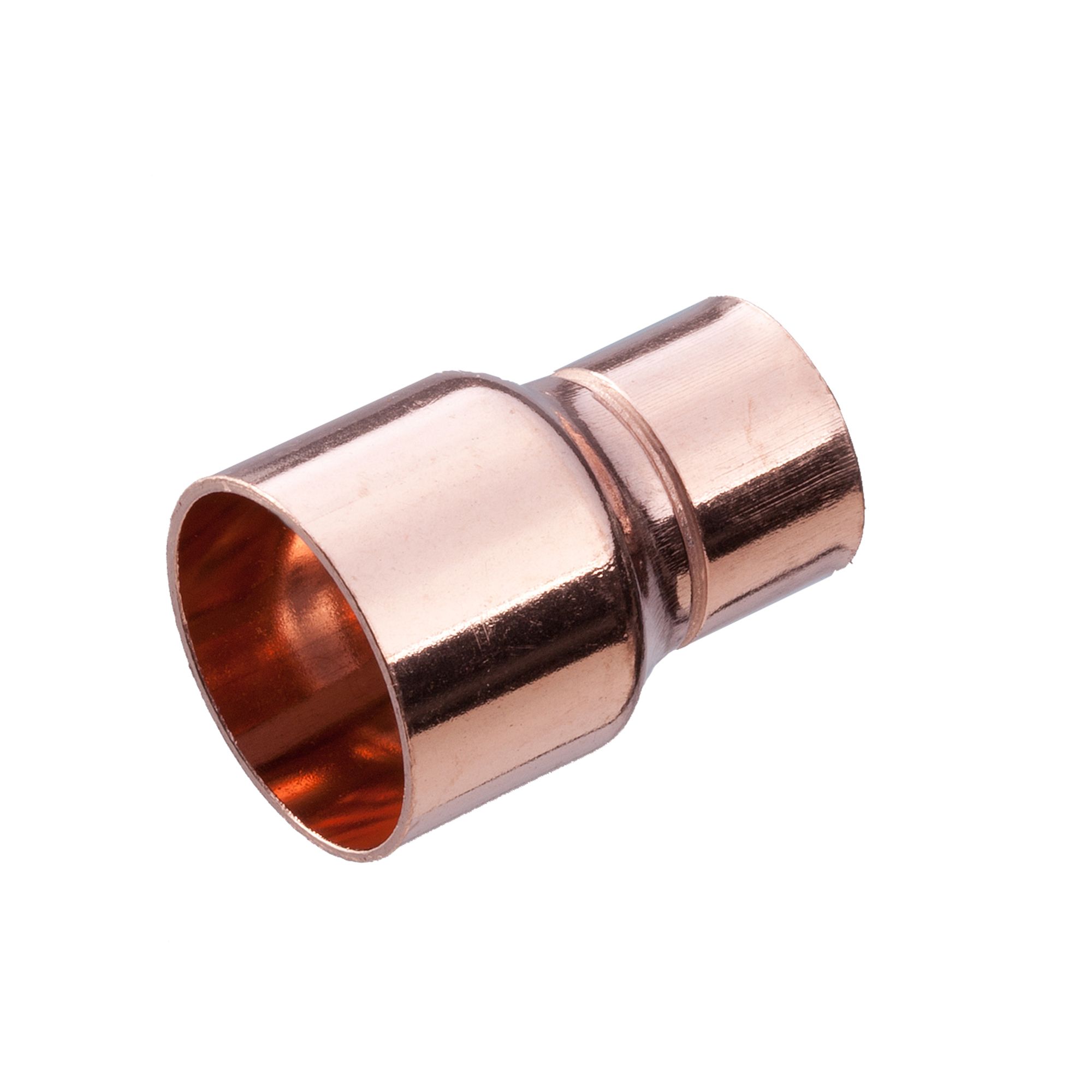 Flomasta Female/female End feed Straight Reducing Pipe fitting coupler (Dia)22mm (Dia)15mm 22mm, Pack of 2