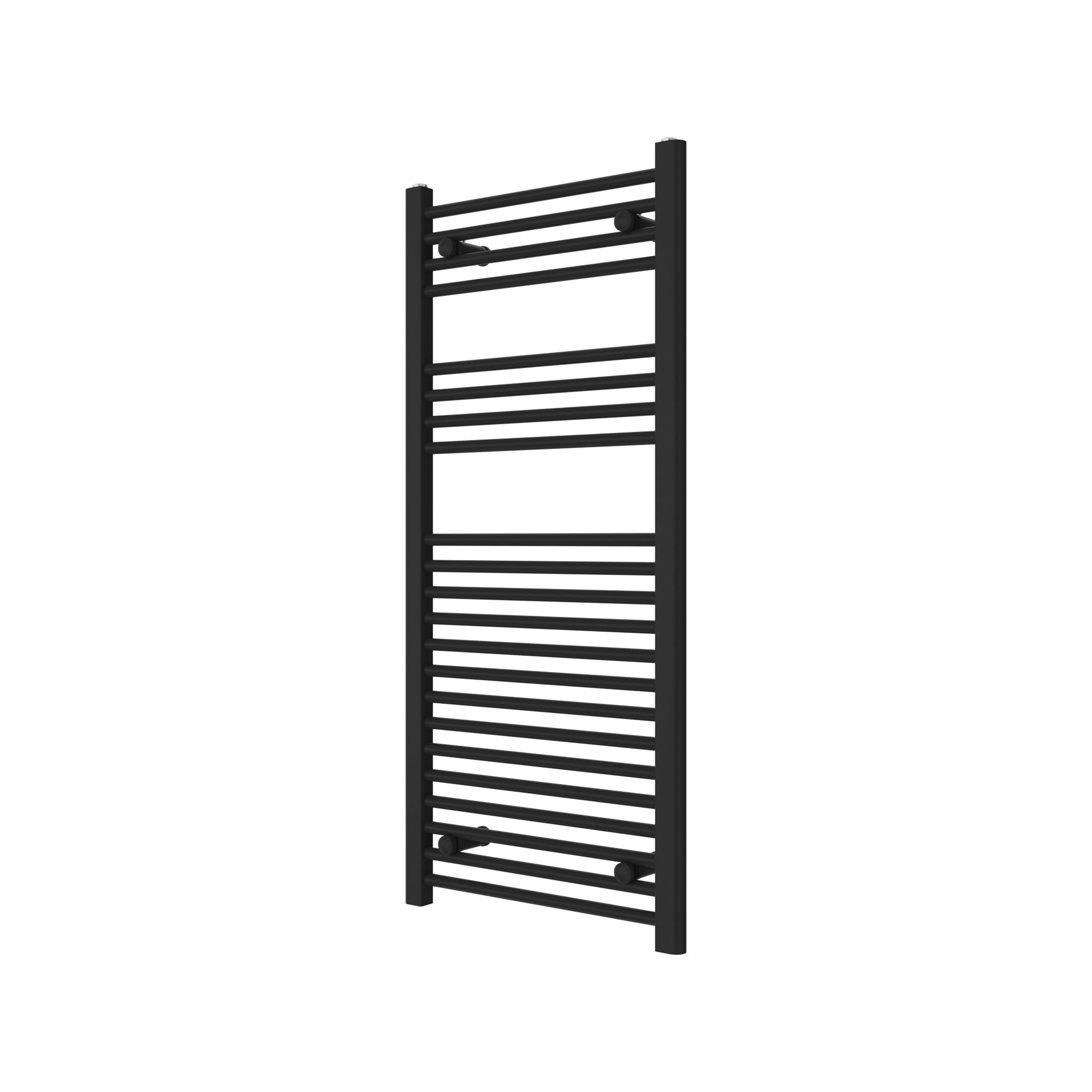 Flomasta Flat, Black Vertical Flat Towel radiator (W)500mm x (H)1100mm