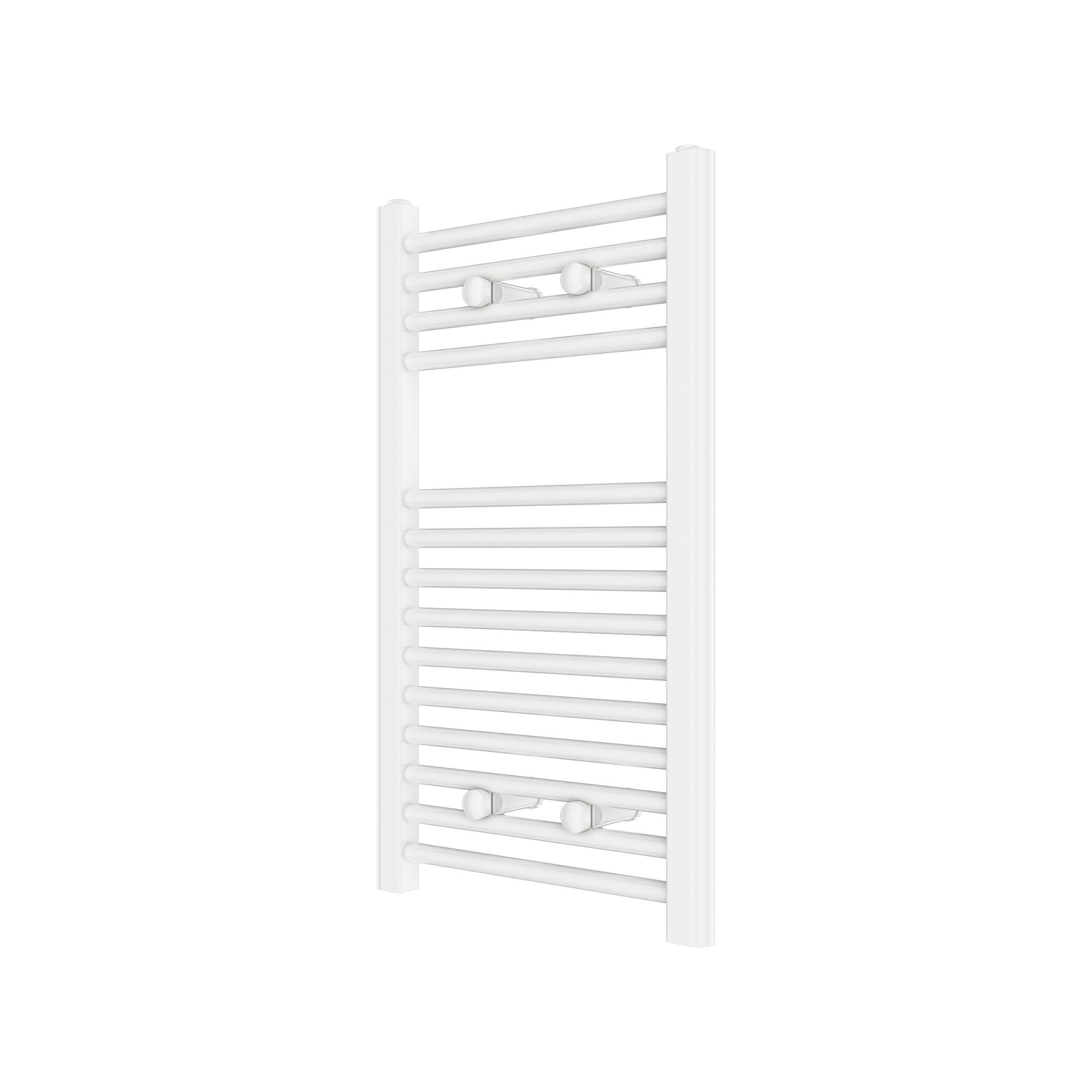Flomasta Flat, White Vertical Flat Towel radiator (W)400mm x (H)700mm