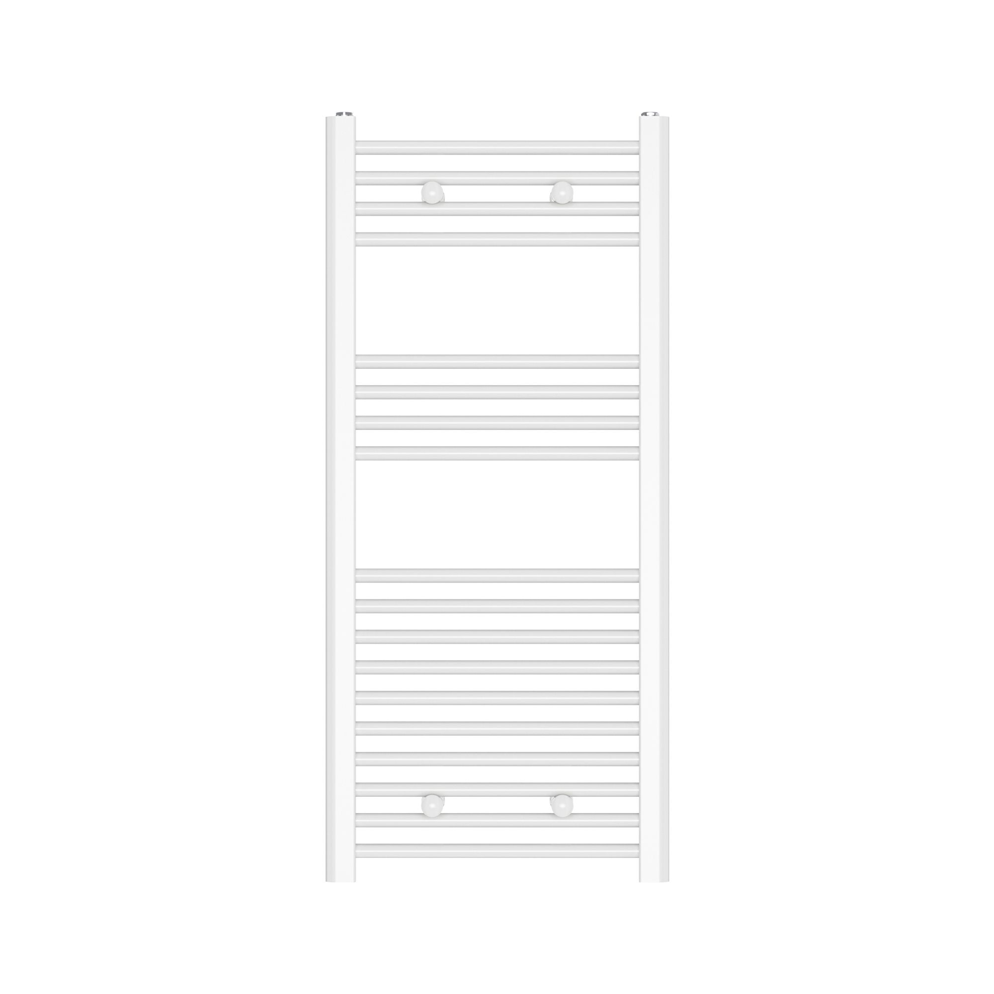 Flomasta Flat, White Vertical Flat Towel radiator (W)450mm x (H)1000mm