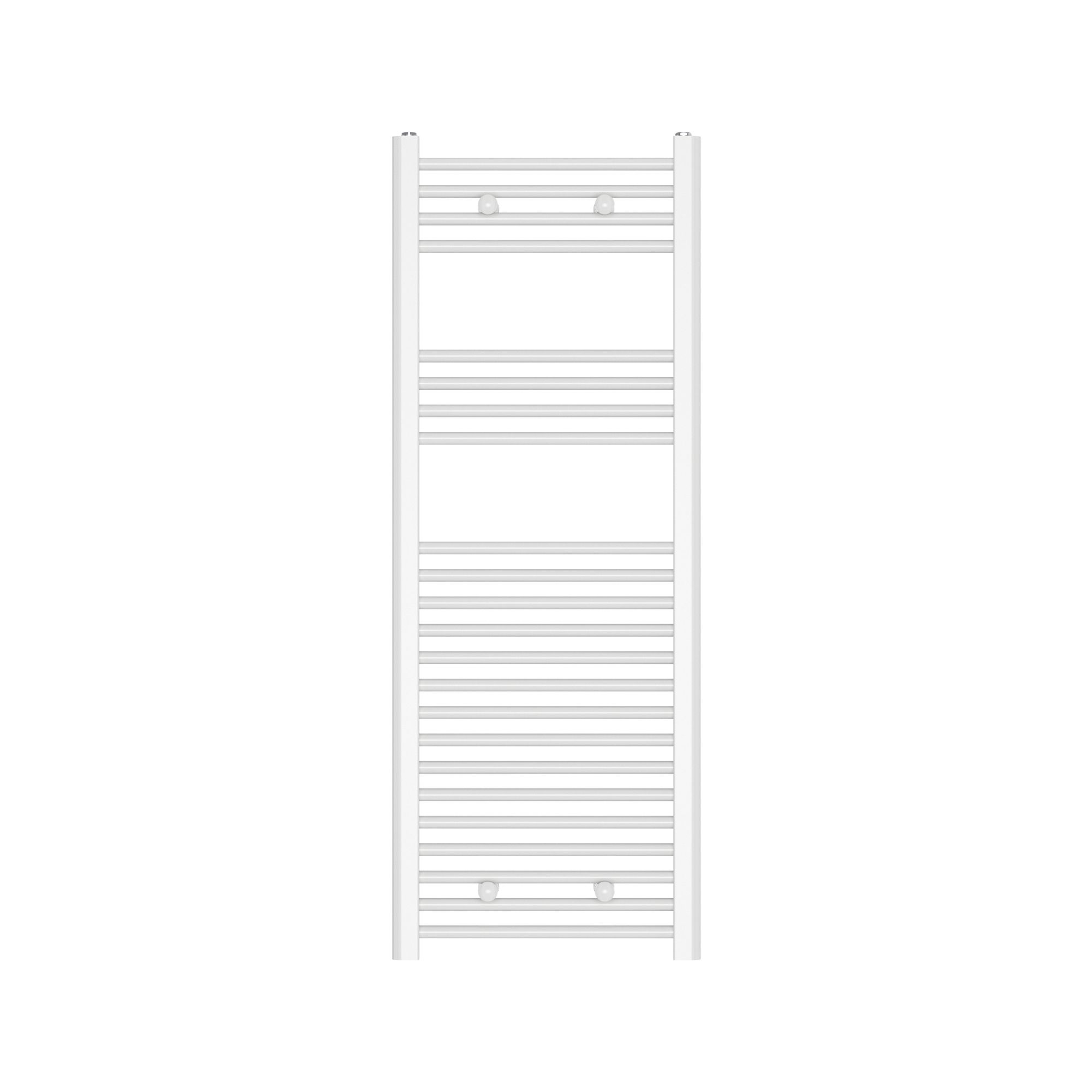 Flomasta Flat, White Vertical Flat Towel radiator (W)450mm x (H)1200mm
