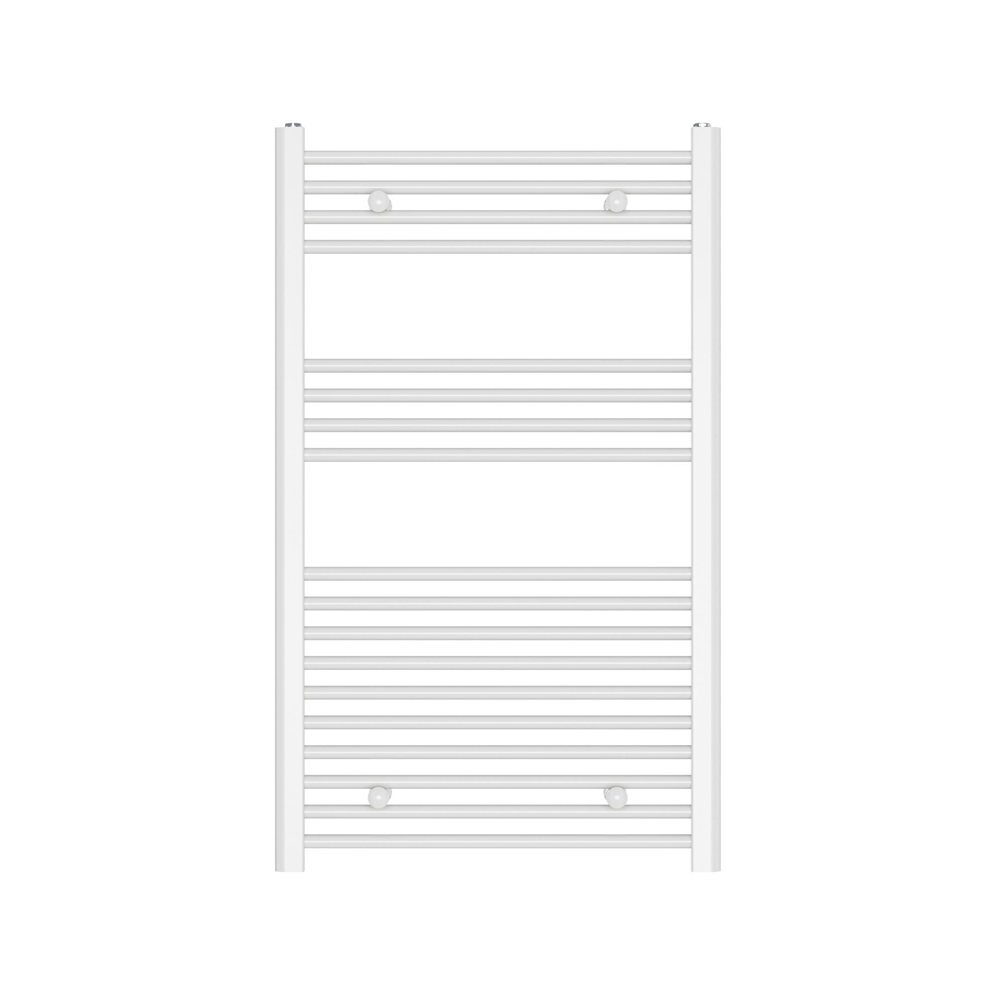 Flomasta Flat, White Vertical Flat Towel radiator (W)600mm x (H)1000mm