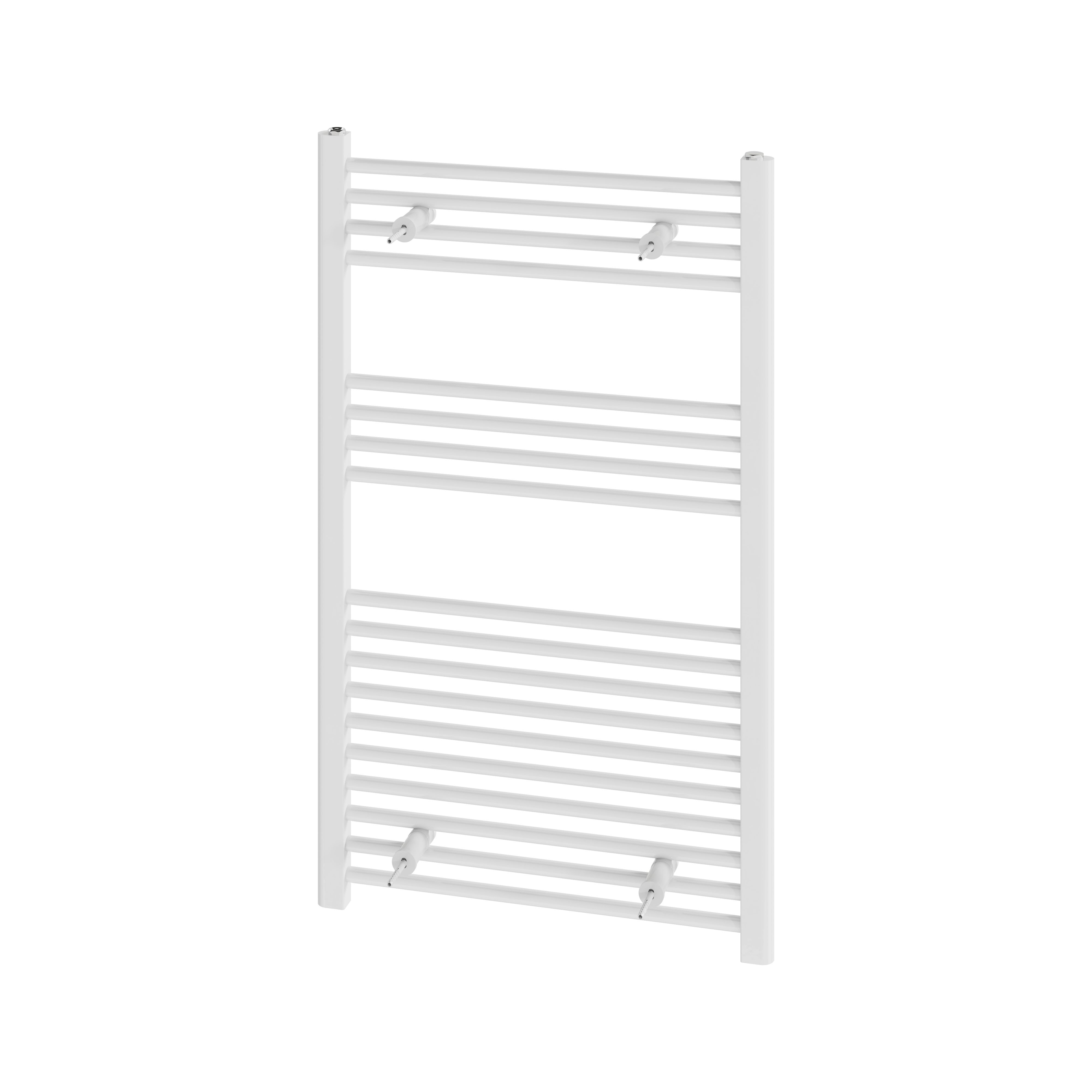 Flomasta Flat, White Vertical Flat Towel radiator (W)600mm x (H)1000mm