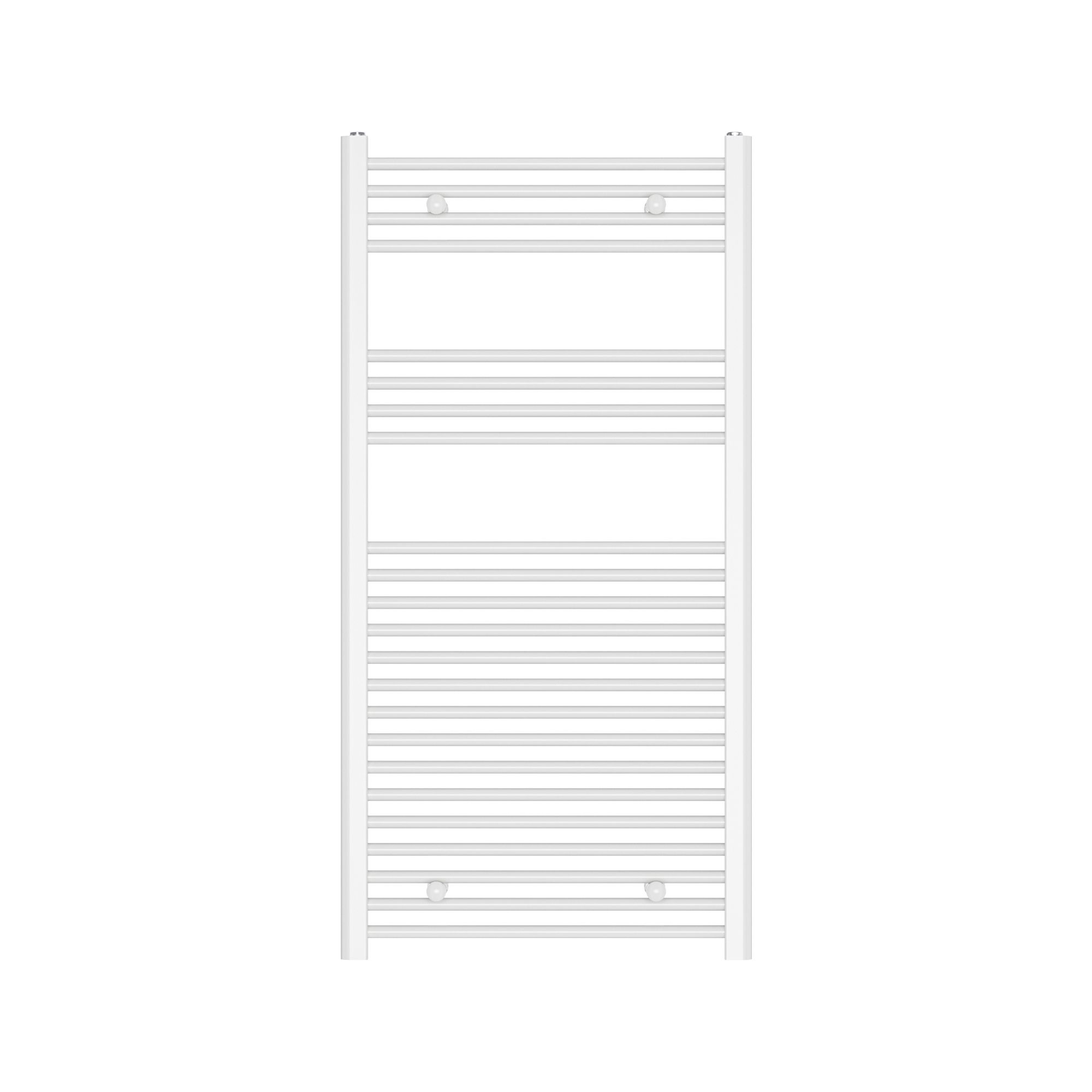 Flomasta Flat, White Vertical Flat Towel radiator (W)600mm x (H)1200mm
