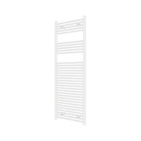 Flomasta Flat, White Vertical Flat Towel radiator (W)600mm x (H)1600mm